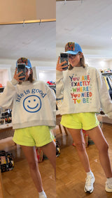 Reversible Mockneck - You Are Exactly Where You Need To Be/ Life is Good