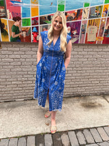 Joy Embroidered Midi Dress