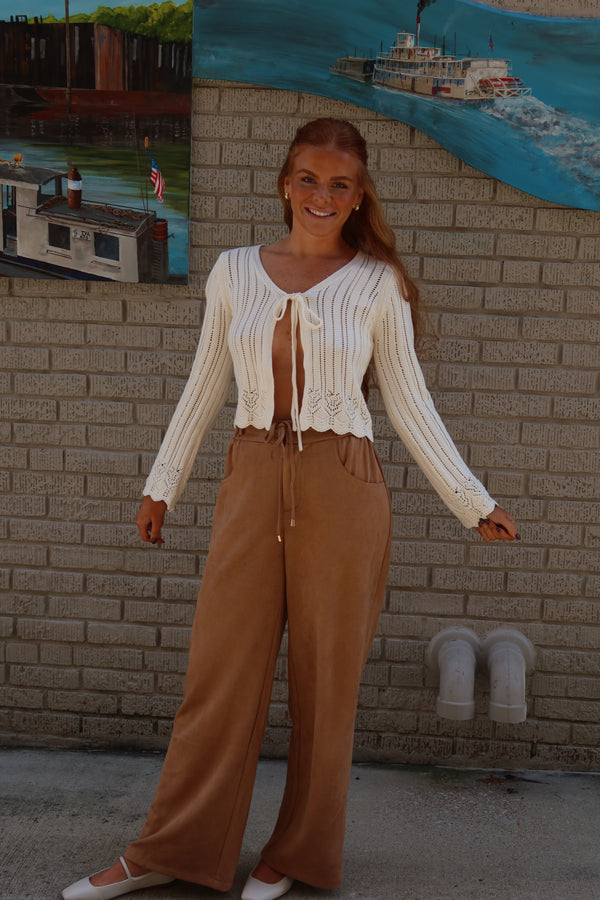 Willow Wide Leg Pants - Camel