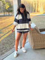 Sadie Stripe Set Navy