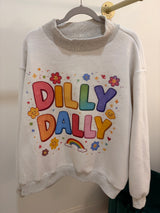 Colorful Dilly Dally Mock Neck- Reversible