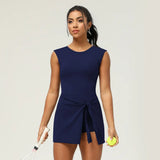 Blair Athletic Wrap Dress/Skort - Navy