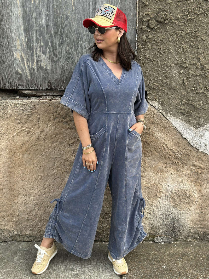 Good Side Romper - Navy
