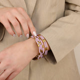 BudhaGirl Lilac Veda Bangles - Set of 6
