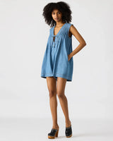 Steve Madden | Mick Denim Romper - Moon Shadow