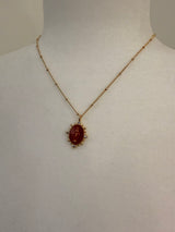 Joy Dravecky | Classic Lady Lourdes Pendant - Pink Rose