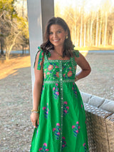 Green Goddess Midi Dress