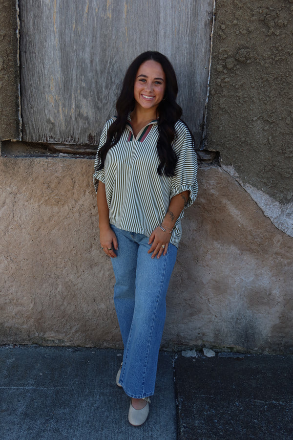 Jennings Blouse - Olive