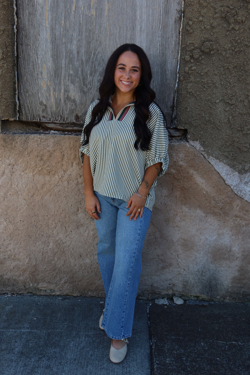 Jennings Blouse - Olive