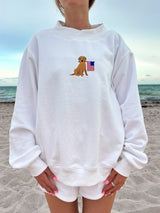 Goldie America Sweatshirt Mock Neck