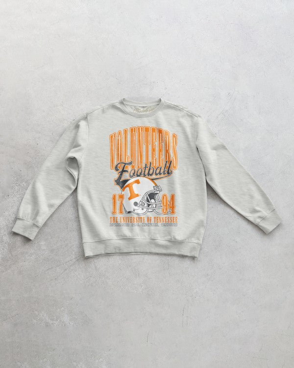 Clandestine Underground TN Volunteers 1794 90s Oversized Crew Heather Grey