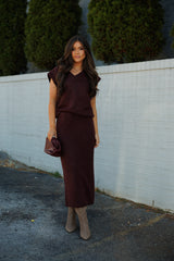 Steve Madden | Remy Midi Skirt - Wine