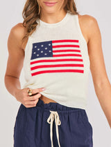 American Spirit Sweater Tank - Ivory
