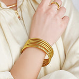 BUDHA GIRL | Aura Lumine All Weather Bangles (Set of 6)