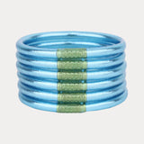 BUDHAGIRL - All Weather Bangles - Azure (Set of 6)