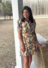 The Tropics Mini Dress - Natural