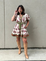 Ivy Sage Mini Dress - Ecru
