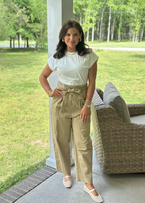 Tommie Jumpsuit - White/Beige