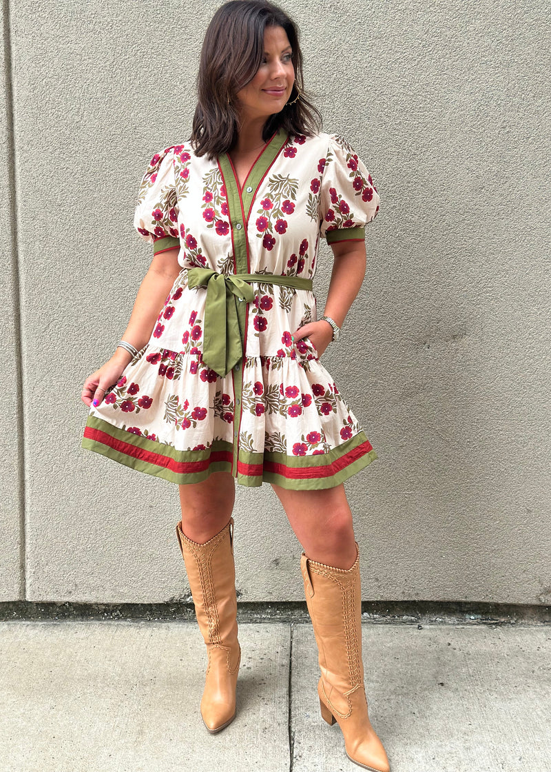 Ivy Sage Mini Dress - Ecru