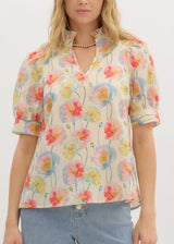 In Full Bloom Blouse - Cream