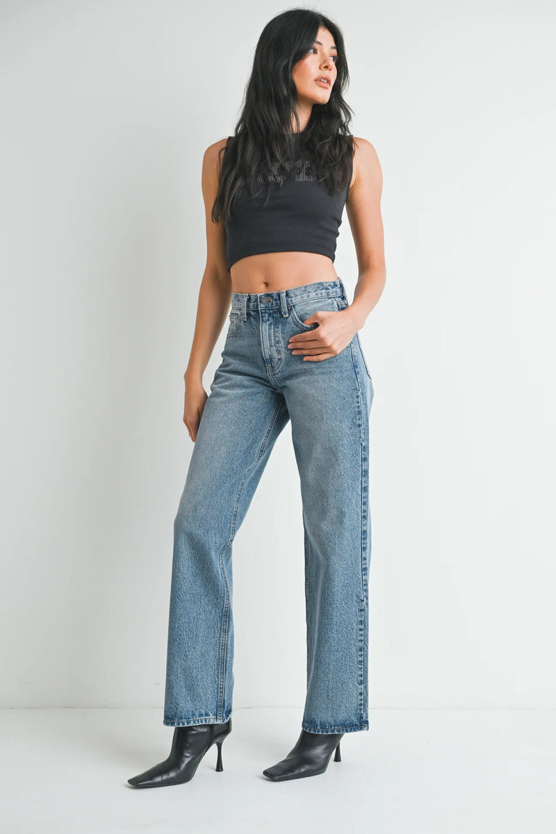 Just Black Denim | Relaxed Straight - Lt Denim