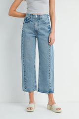 Just Black Denim | Barrel Jean Twist - Medium Denim