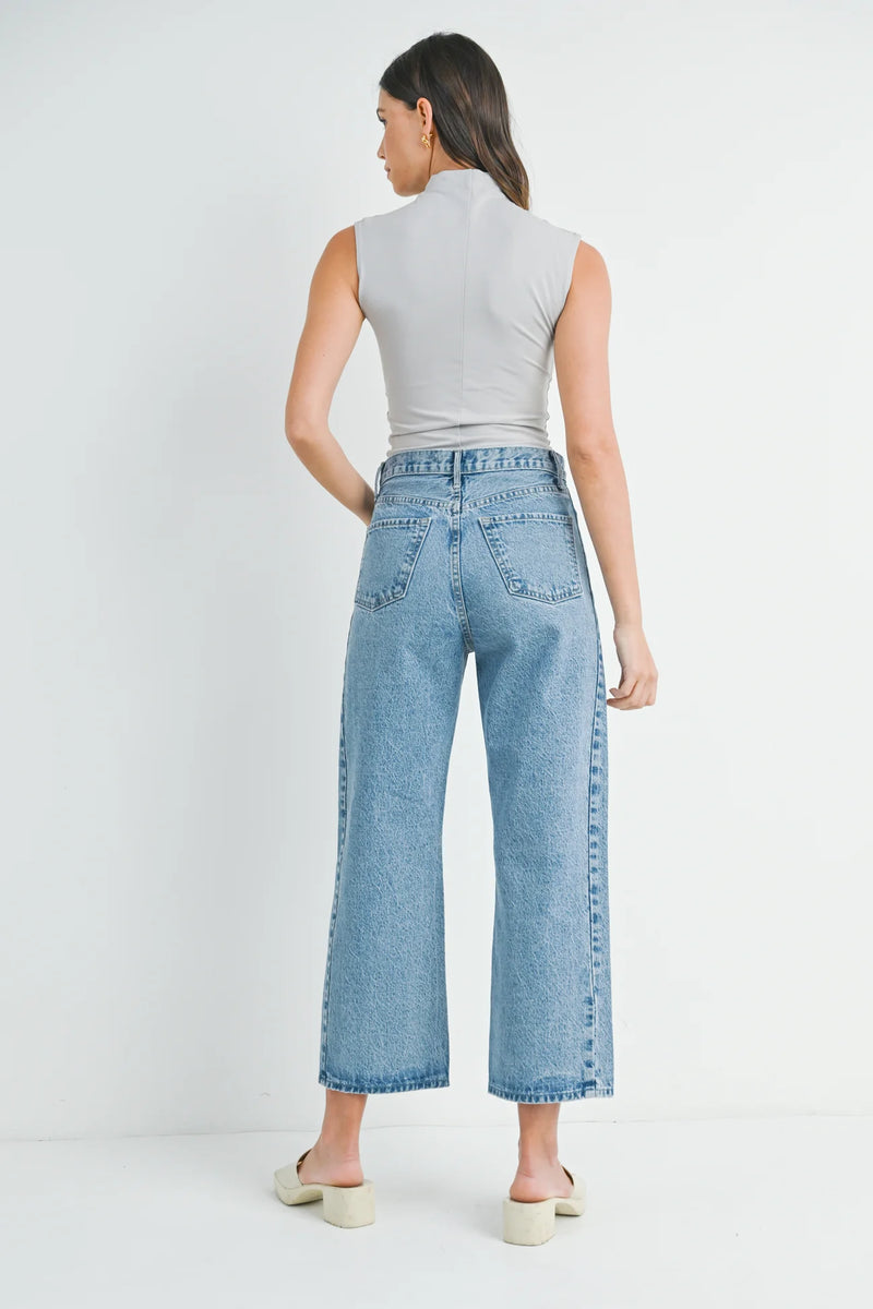 Just Black Denim | Barrel Jean Twist - Medium Denim