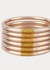 BUDHAGIRL - All Weather Bangles - Champagne (Set of 6)