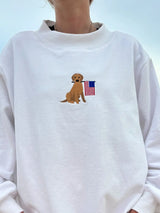 Goldie America Sweatshirt Mock Neck