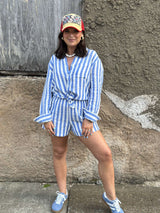 Z Supply | Saturdays Stripe Shirt - White/Blue