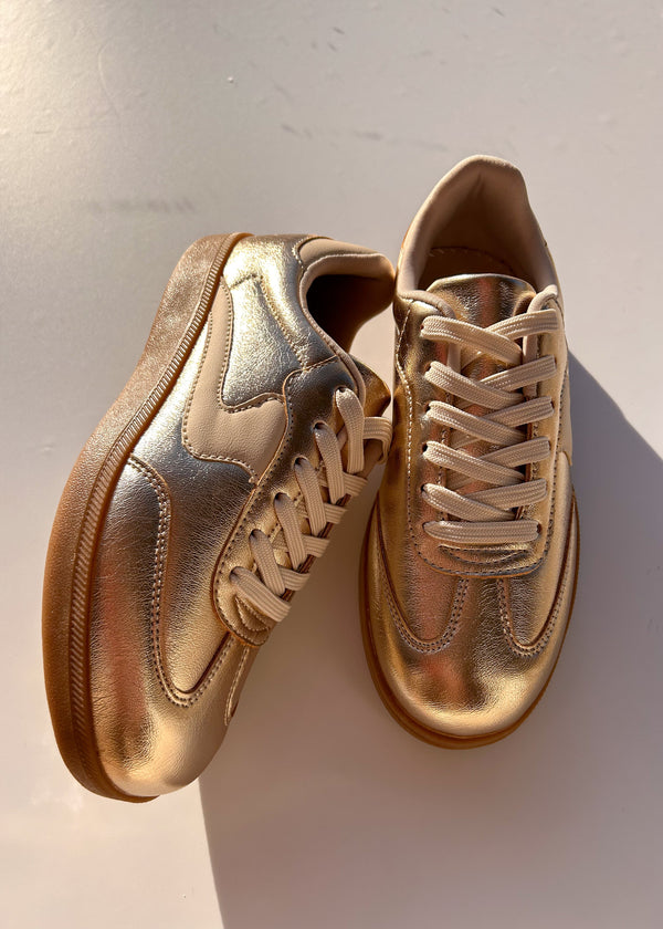 Lee Low Profile Sneaker - Gold