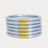 BUDHAGIRL - All Weather Bangles - Celeste (Set of 6)
