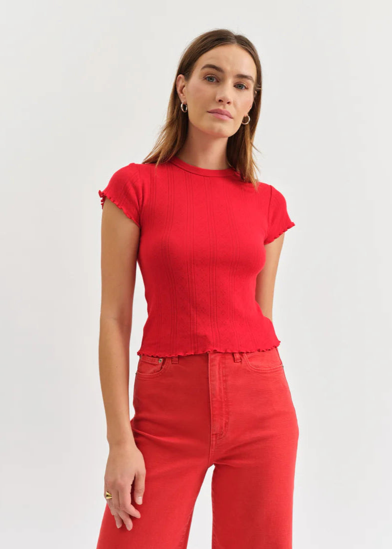 Daze | Lily Baby Tee - Cherry