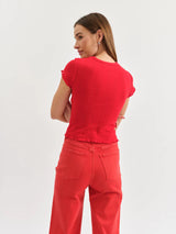 Daze | Lily Baby Tee - Cherry
