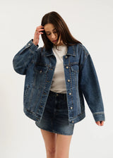 DAZE | Beau Boyfriend Jacket - Vintage Blue