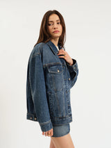 DAZE | Beau Boyfriend Jacket - Vintage Blue