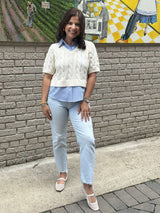 Carmen Sweater Top - Oatmeal