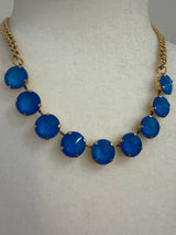 TOVA Mini Sofia Necklace Electric Blue