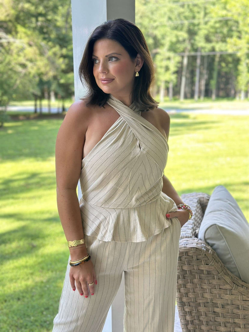Steve Madden | Kosta Peplum Top - Oatmeal