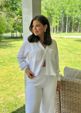 Z Supply | Campo Button Up Gauze Top - White