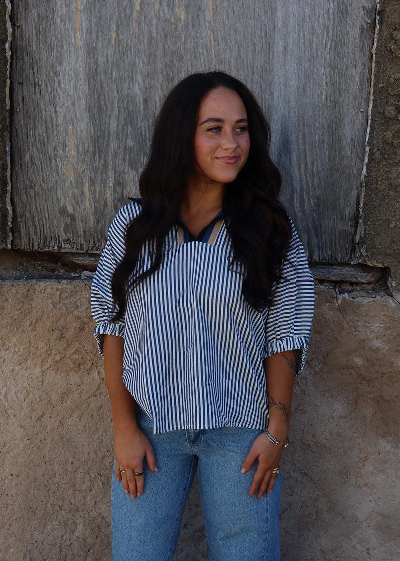 Jennings Blouse - Navy