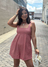 American Pie Romper - Cherry