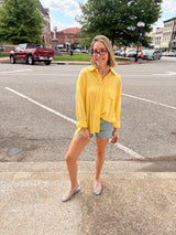 Sugarloaf Button Up Shirt - Butter