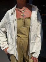 Sadie Bomber Jacket - Ecru