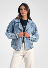 Elan: Light Wash Denim Jacket