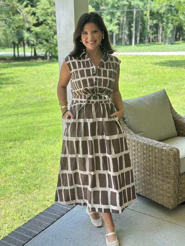 Everlynn Mocha Midi Dress