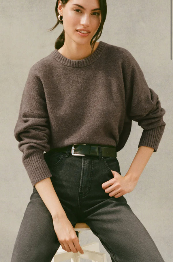 Z Supply | Cirrus Cozy Sweater - Burnt Ash Heather