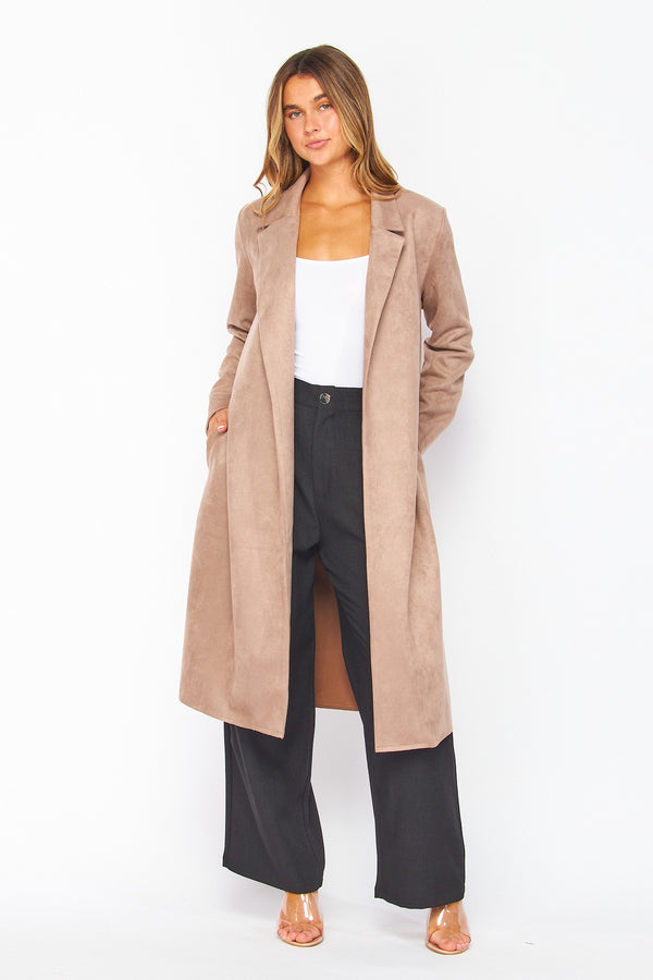 Miranda Suede Coat - Coco