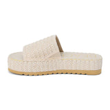 Del Mar Platform Sandal - White