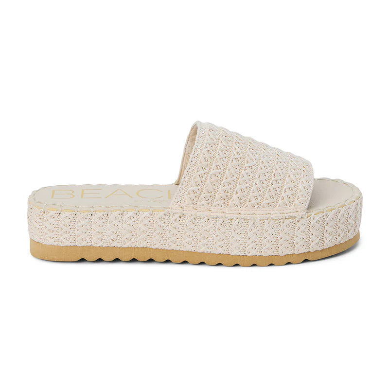 Del Mar Platform Sandal - White